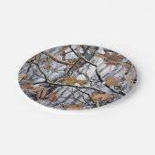 狩り迷彩雪図3 ペーパープレート (アングル)
