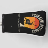 狩り追加ネームアウトドアディアエルクワイルダネスキャンプ ゴルフヘッドカバー (正面)