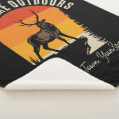 狩り追加ネームアウトドアディアエルクワイルダネスキャンプ シェルパブランケット (3/4)