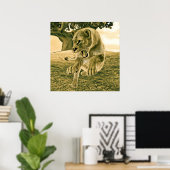 狩り雌 ポスター (ホームオフィス)