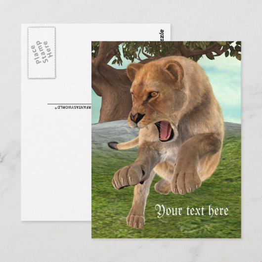 狩り雌 ポストカード (正面/裏面)