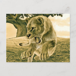 狩り雌 ポストカード