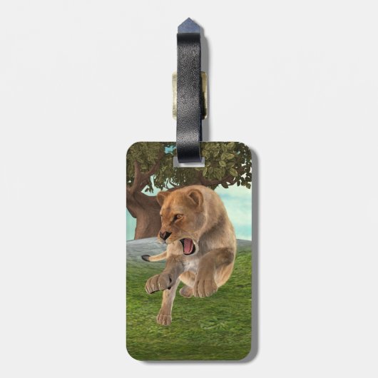 狩り雌 ラゲッジタグ (裏面縦)