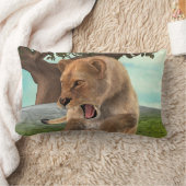 狩り雌 ランバークッション (ブランケット)