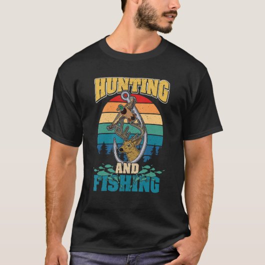 狩り魚釣りディアボア狩りホビー_2 Tシャツ (正面)