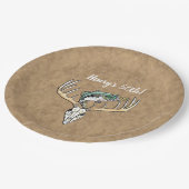 狩り魚釣りハッピー50thバースデーパーティー ペーパープレート (アングル)