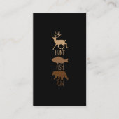 狩り魚釣りベアアウトドアワイルドネスキャンピング 名刺 (正面)