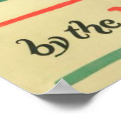 狩り魚釣りヴィンテージポスター ポスター (角)