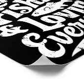 狩り魚釣り愛する毎日シャツハンターフィッシュ ポスター (角)