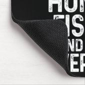 狩り魚釣り愛する毎日ハンターおもしろいフィッシュ マウスパッド (コーナー)