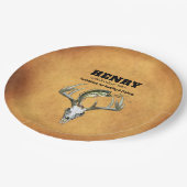 狩り魚釣り誕生日パーティー ペーパープレート (アングル)