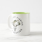 狩り魚釣り ツートーンマグカップ (正面左)