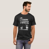 狩り鹿の弓アーチェリーの森のゲームボウ Tシャツ (正面フル)