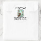 狩り。なんて小さなペニスを持つ感じ男性だろう。 ラウンドシール (バッグ)