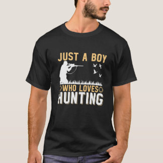 狩り・グースハンターが大好きな男の子 Tシャツ