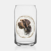 狩り、ドイツ語のワイヤヘアポインタ ガラス缶 (正面)