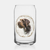 狩り、ドイツ語のワイヤヘアポインタ ガラス缶 (裏面)