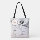 狩り パーソナライズされた トートバッグ (裏面)