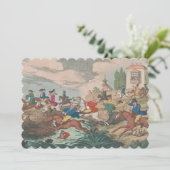 狩り – フラット招待状サイズ12.7 cm x 17.8 cm セーブザデート (スタンド正面)