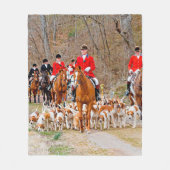 狩り フリースブランケット (正面)