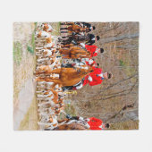 狩り フリースブランケット (正面(横))