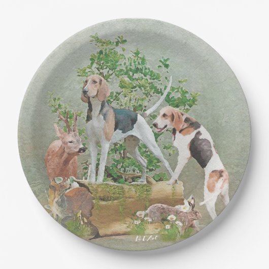 狩り ペーパープレート (正面)