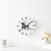 狩り ラウンド壁時計 (ホーム)