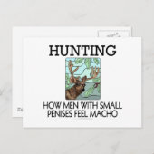 狩り。小さなペニスを持つ男は感じどうだ? ポストカード (正面/裏面)