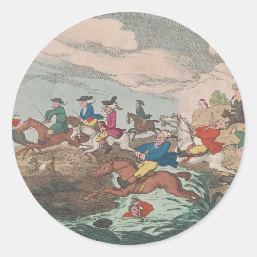 狩り – 文房具の丸スタンプ ラウンドシール (正面)