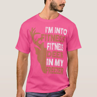 狩り – 私は私の冷凍庫のハンテでフィットネス鹿に興味がある Tシャツ