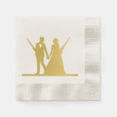 狩り 縁ありカクテルナプキン (正面)