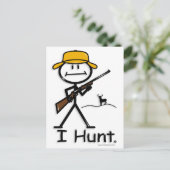 狩り：鹿：ライフル ポストカード (スタンド正面)