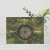 狩り/鹿/誕生日招待状 – 年齢の変更 招待状 (スタンド正面)