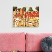 狩り、Ovid's Epstriesのイラストレーション キャンバスプリント (インサイチュ (リビング))