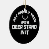 狩りI鹿スタンドファミリーツリーI狩猟家 セラミックオーナメント (右)