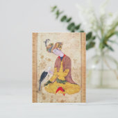 狩人が彼の《鳥》ハヤブサをなでた ポストカード (スタンド正面)