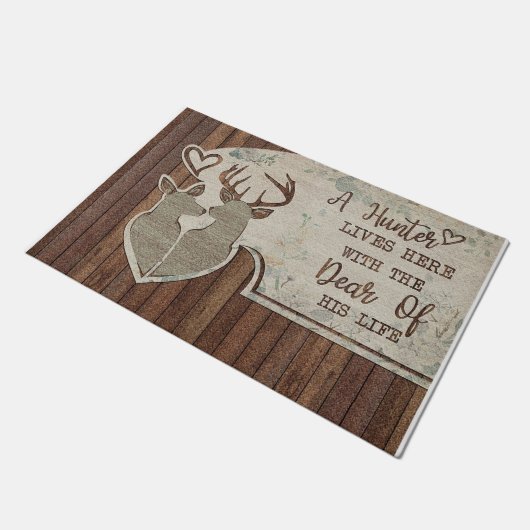 狩人と彼の親愛人生の新しい家 ドアマット (アングル)