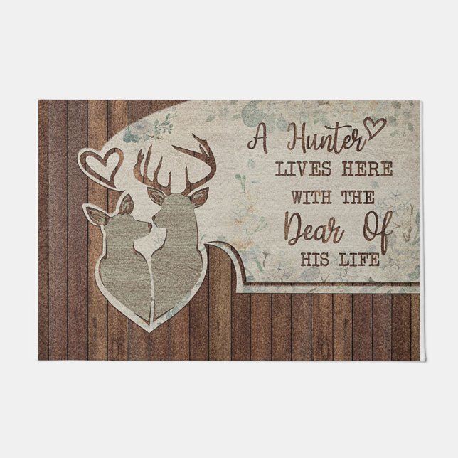 狩人と彼の親愛人生の新しい家 ドアマット (正面)