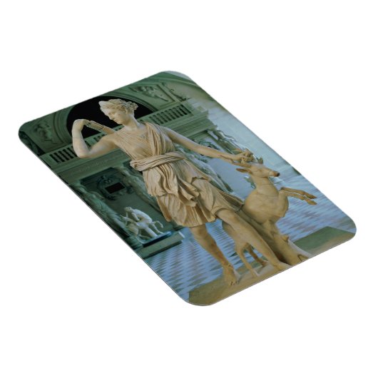 狩人のアルテミス、「その逆のダイアナ」として知られる マグネット (右側)