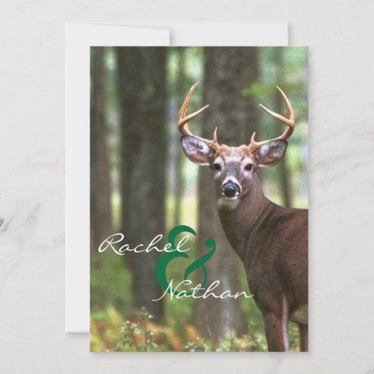 狩人の結婚式招待状 招待状 (裏面)