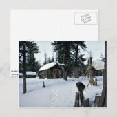 狩人の避難所，シベリア冬 ポストカード (正面/裏面)