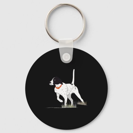 狩人用バード狩りEnglish Pointer dog Gr キーホルダー (正面)