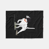 狩人用バード狩りEnglish Pointer dog Gr フリースブランケット (正面(横))