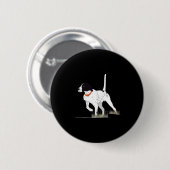狩人用バード狩りEnglish Pointer dog Gr 缶バッジ (正面&裏面)