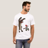 狩猟おもしろいと熊のシャツ Tシャツ (正面フル)