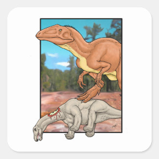 狩猟と獲物 スクエアシール