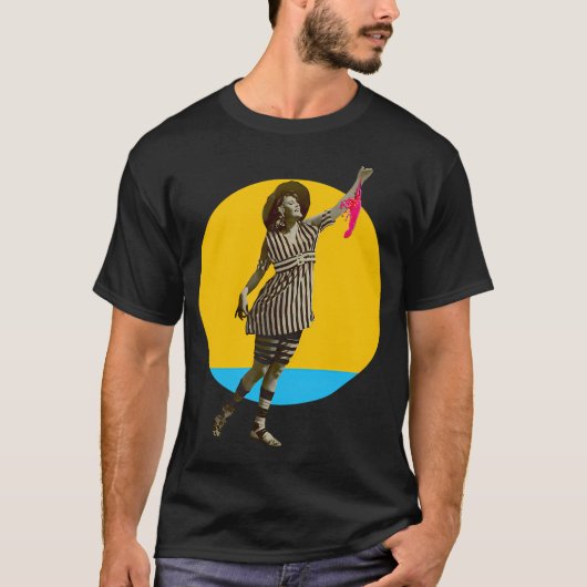 狩猟と釣り フラグ, アメリカ国旗, 釣り, Tシャツ (正面)