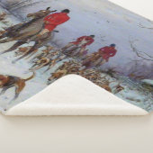 狩猟の帰り道 狩人と猟犬たち シェルパブランケット (3/4)