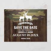 狩猟は終了 ウェスタンスタイルの結婚式 Save The Date ポストカード (正面)