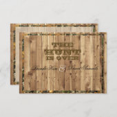 狩猟は終了 カモ ウェディング 招待状 (正面/裏面)